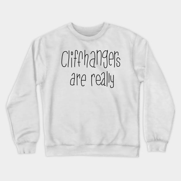 Cliffhangers Crewneck Sweatshirt by MewMewMaya